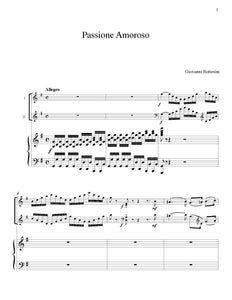 Bottesini Passione Amoroso orchestra tuning page 1