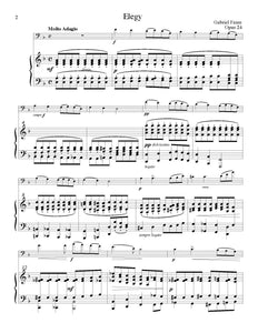 Faure Elegy d minor solo tuning page 1