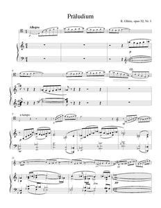 Gliere Four Pieces orchestra tuning page 1