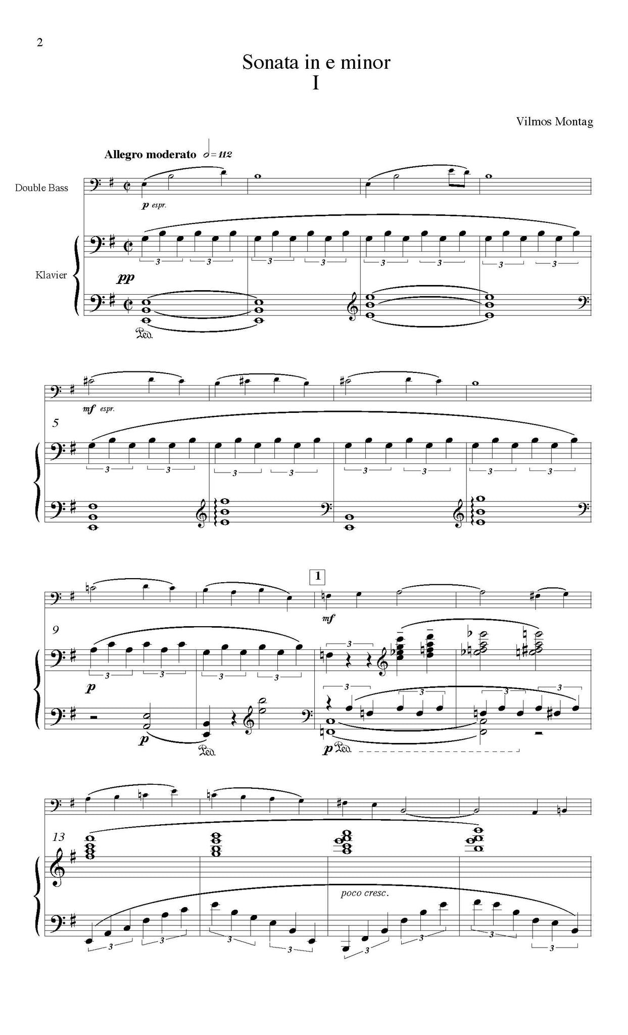 Montag Sonata solo tuning page 1