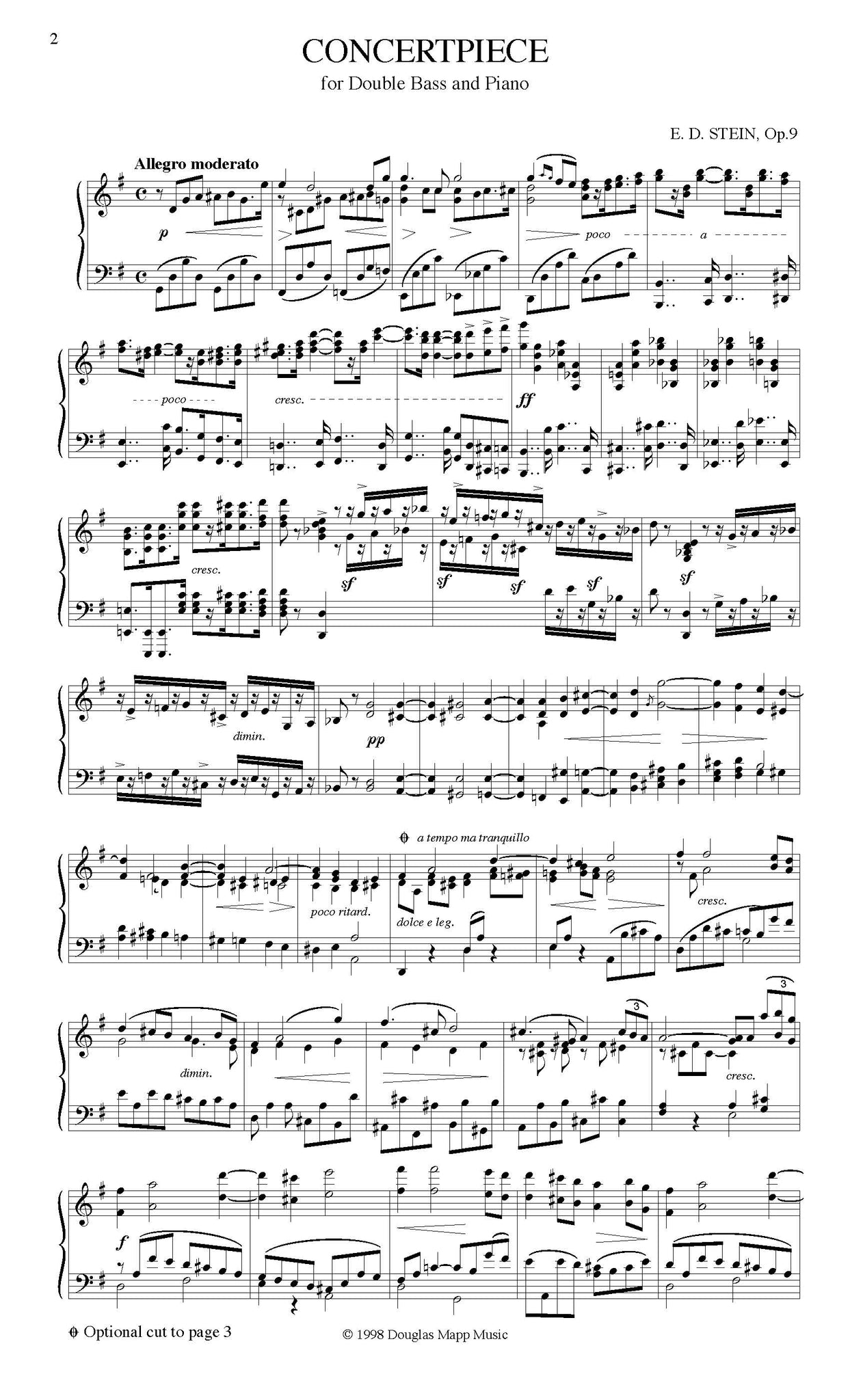 Stein Concertpeice orchestra tuning page 1