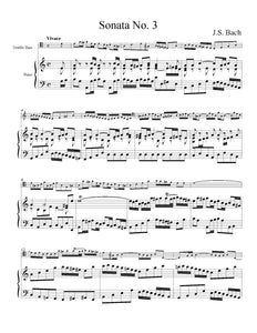 Bach, J.S. - Gamba Sonata No. 3 Sheet Music