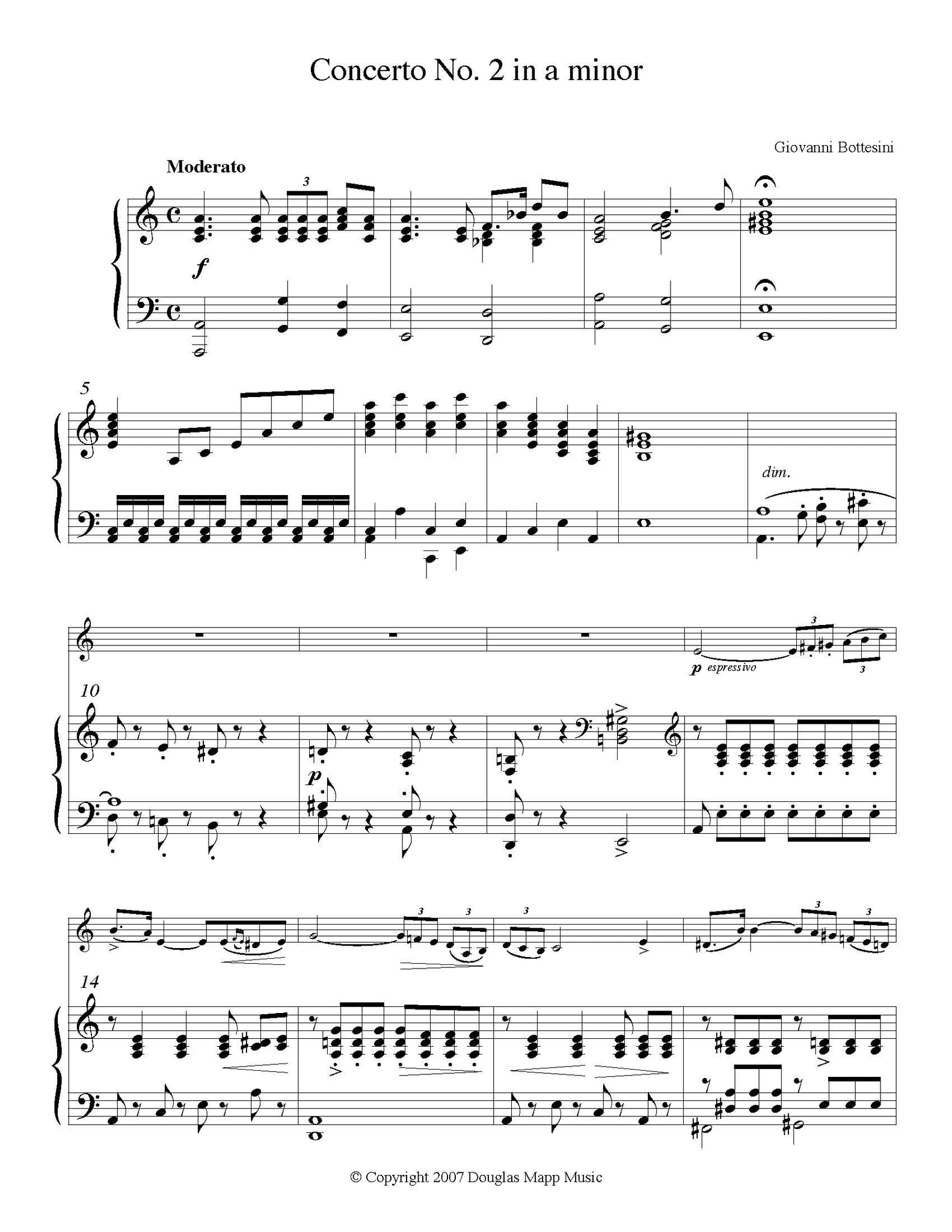 Bottesini Concerto No 2 orchestra tuning page 1