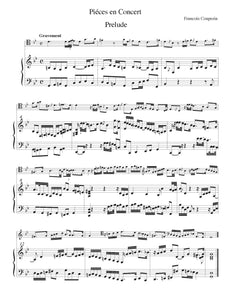 Couperin Pieces in Concert orchestra tuning page 1