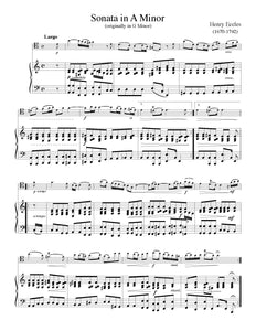 Eccles Sonata solo tuning page 1