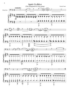 Faure Apres un Reve b minor solo tuning page 1