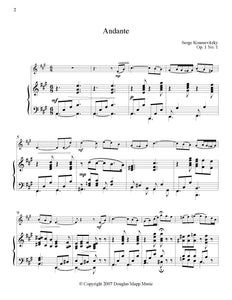 Koussevitzky Andante solo tuning page 1