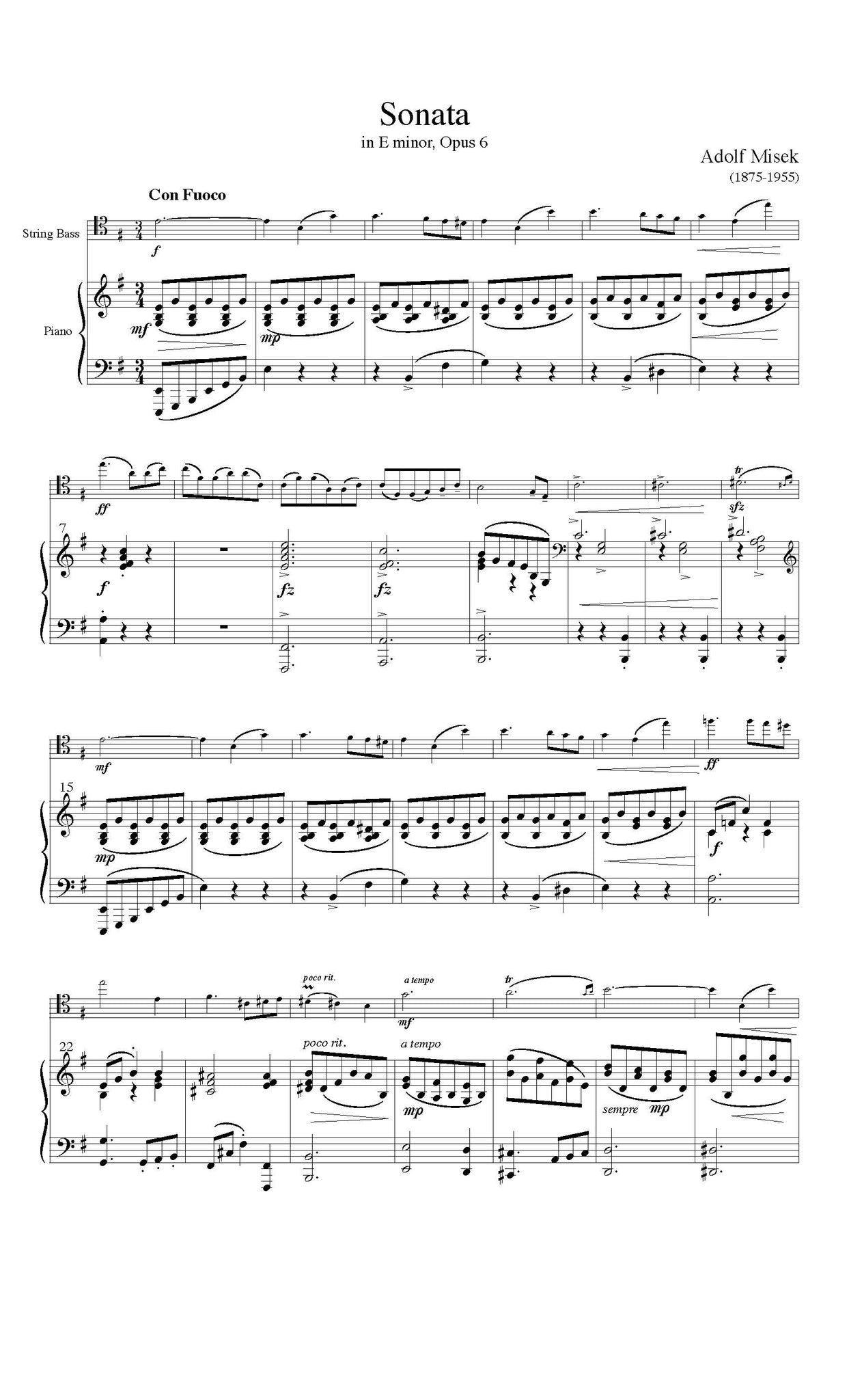 Misek Sonata Opus 6 solo tuning page 1