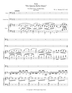 Mozart Per Questa orchestra tuning page 1