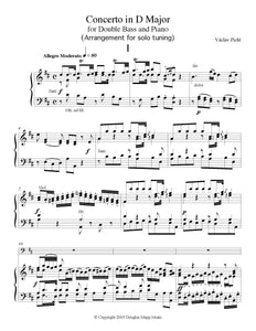 Pichl Concerto solo tuning page 1