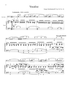 Rachmaninoff Vocalise e minor orchestra tuning page 1